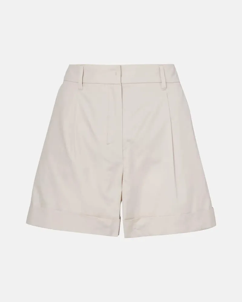 Max Mara Bermuda-Shorts Ubino aus Baumwollpopeline Beige