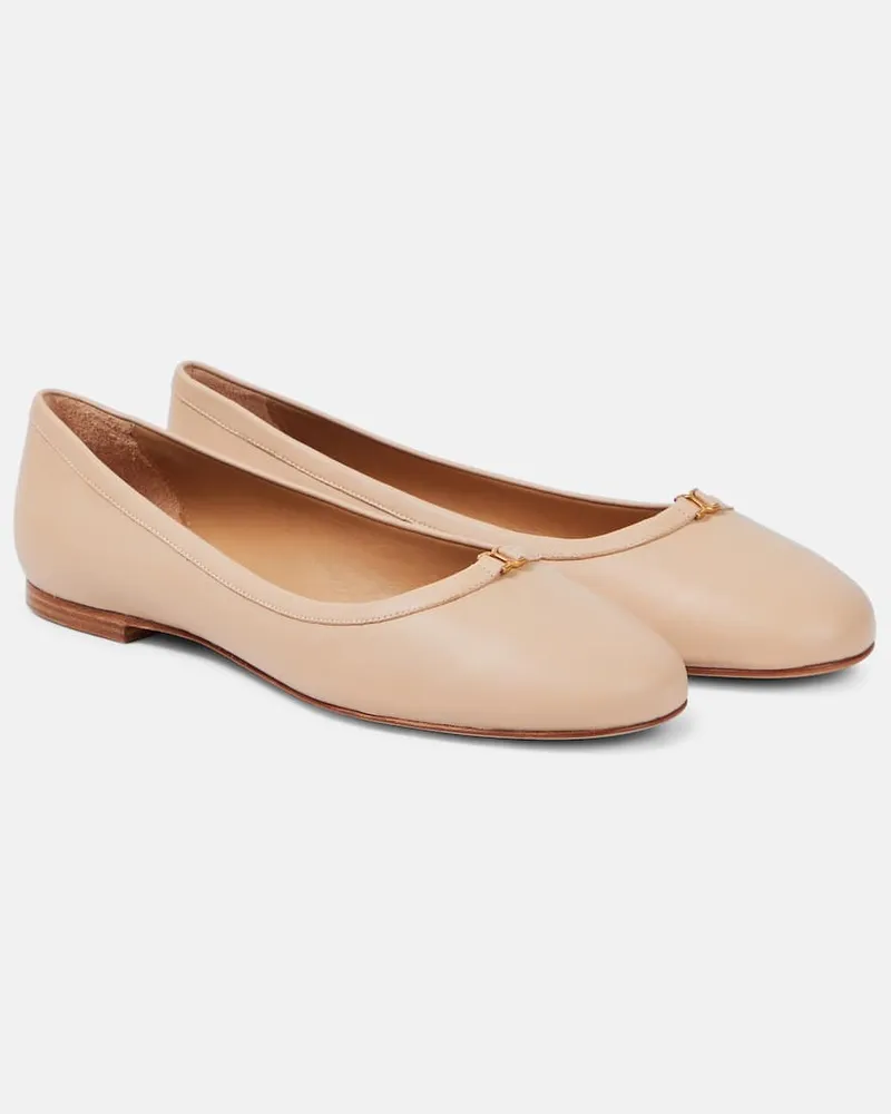 Chloé Chloé Ballerinas Marcie aus Leder Neutral