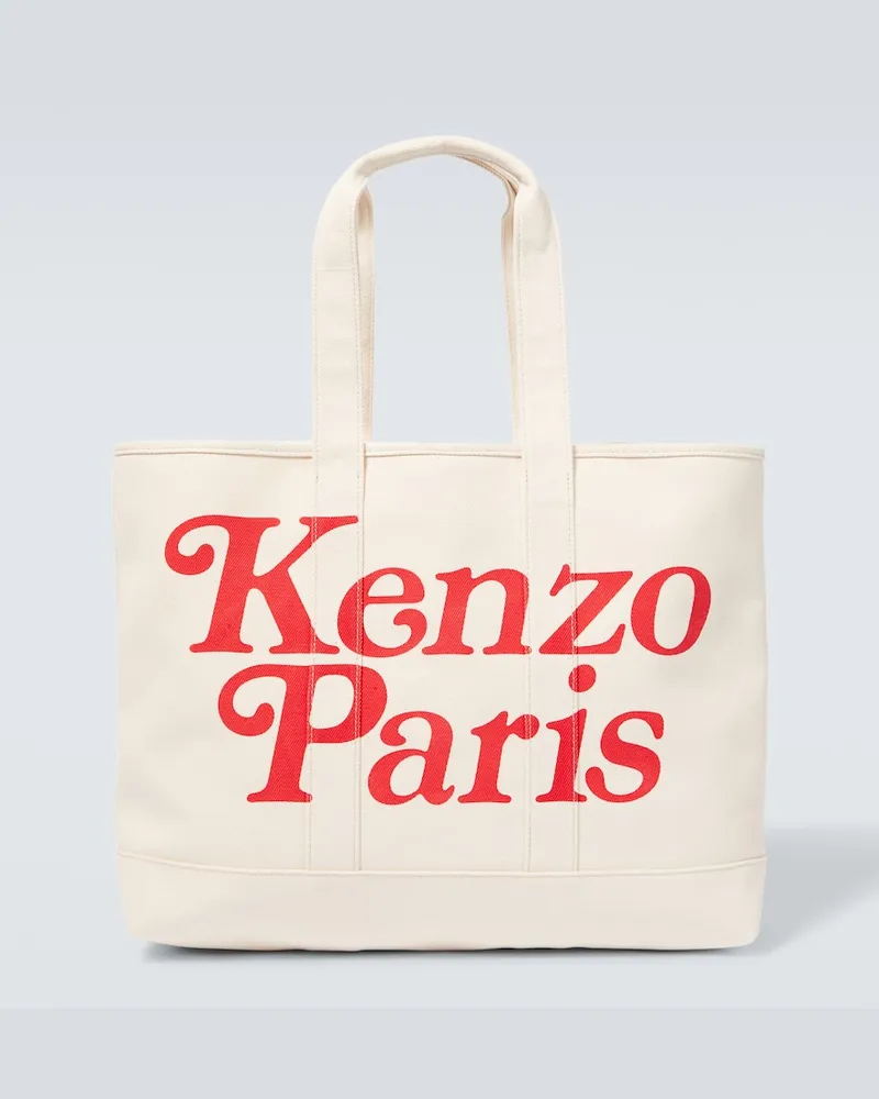 Kenzo X Verdy Tote Bag Kenzo Utility Large aus Canvas Neutral