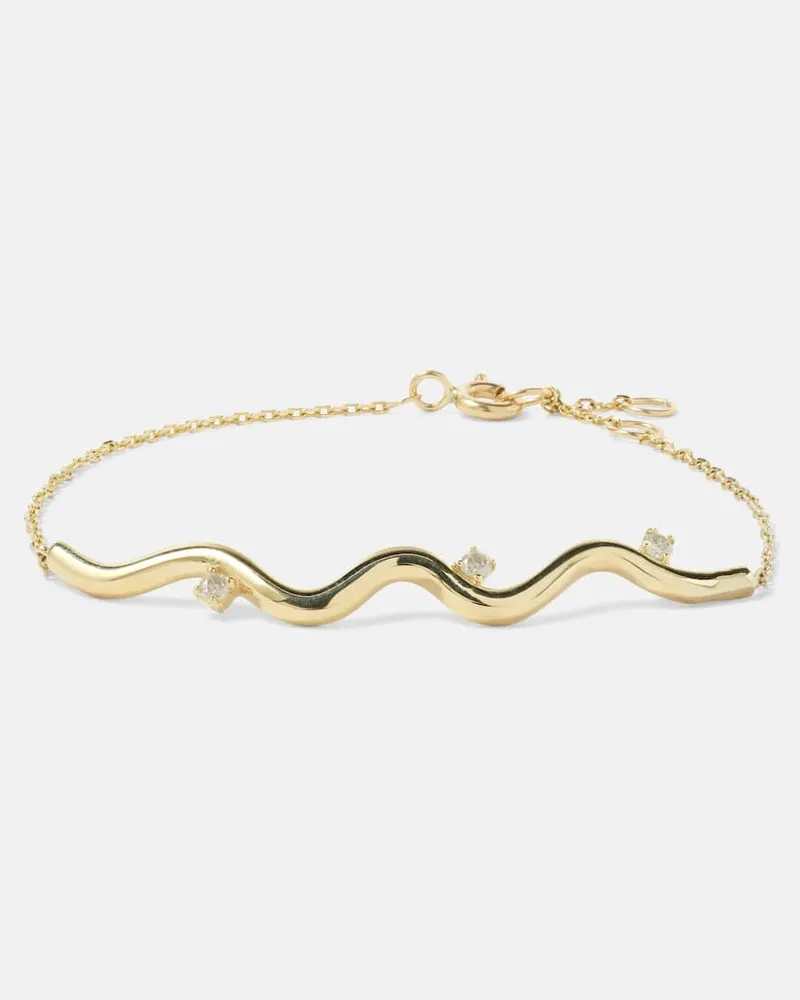Stone & Strand Armband Harbor Lights aus 10kt Gelbgold mit Diamanten Gold