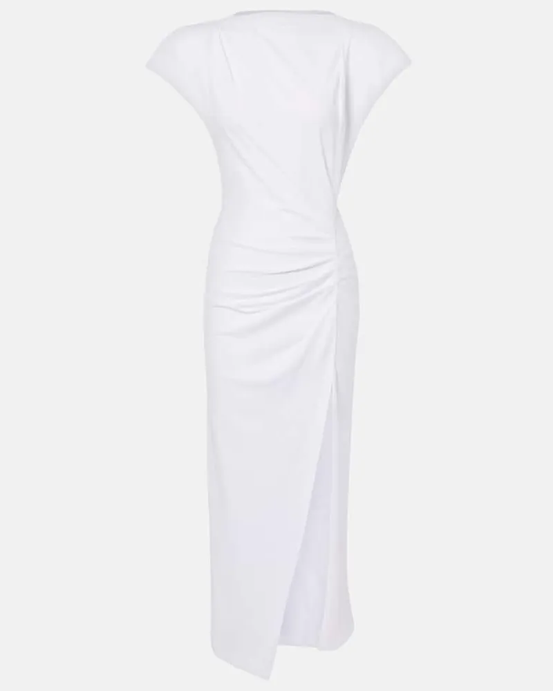 Isabel Marant Maxikleid Nadela aus Baumwoll-Jersey Weiß