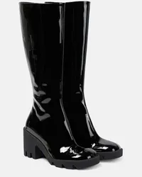 Burberry Stiefel Stride aus Lackleder Schwarz