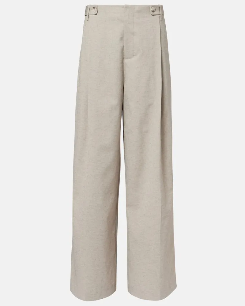 SIR Weite Mid-Rise-Hose Leone Grau