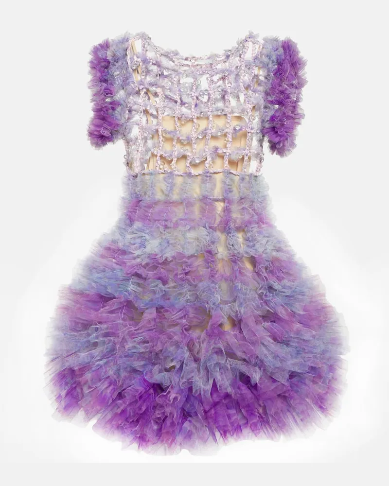 Susan Fang Minikleid aus Tüll Lila