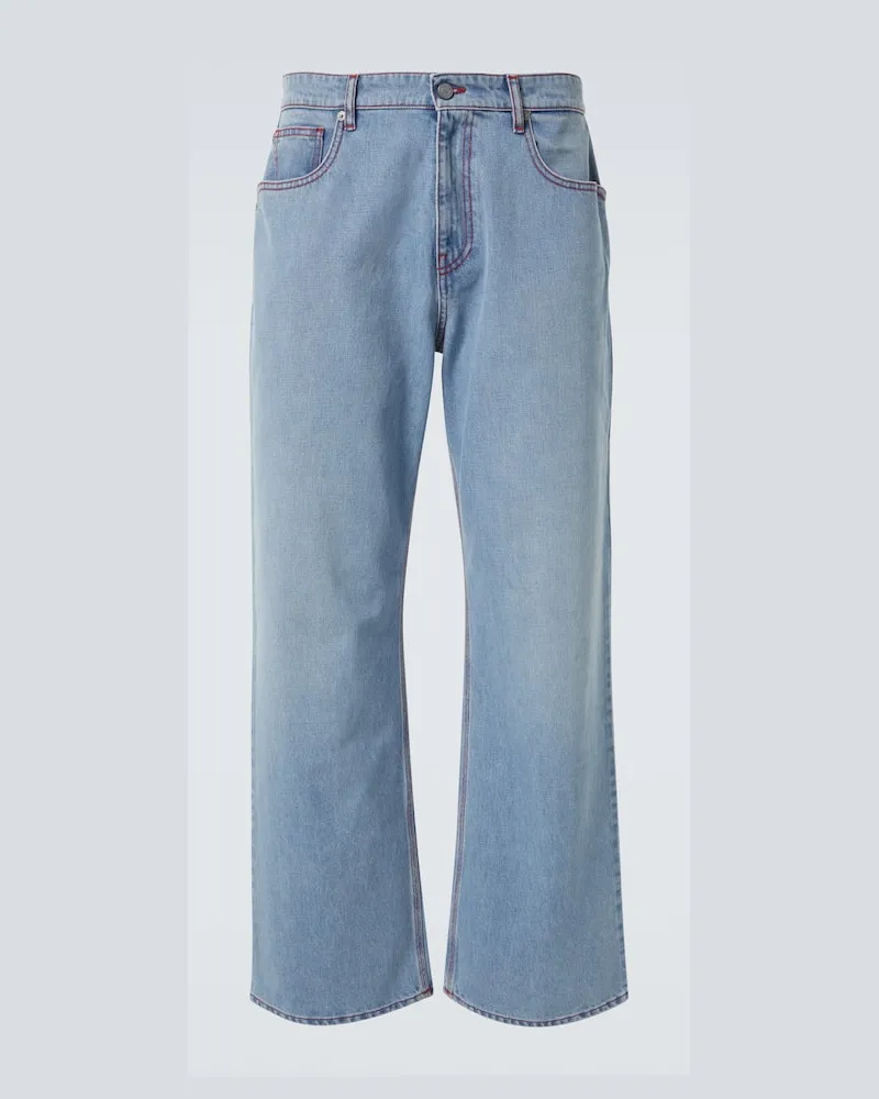 ERL Mid-Rise Straight Jeans Venice Blau