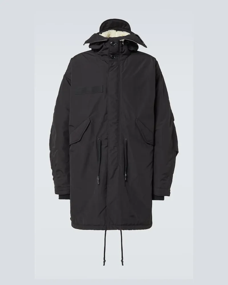 Junya Watanabe X C.P. Company Parka 3L Goggles Schwarz