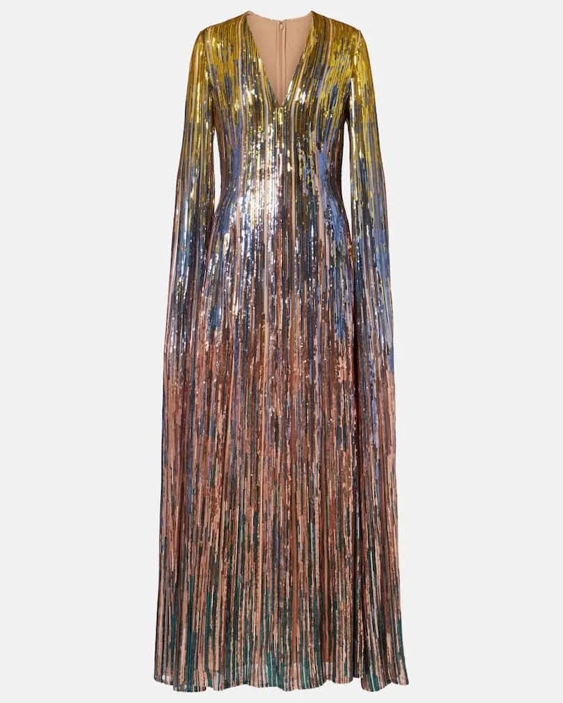Elie Saab Robe mit Pailletten Multicolor