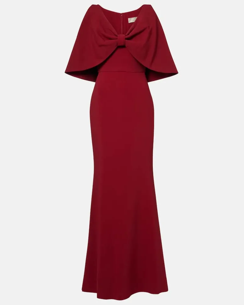 Elie Saab Robe aus Cady Burgund