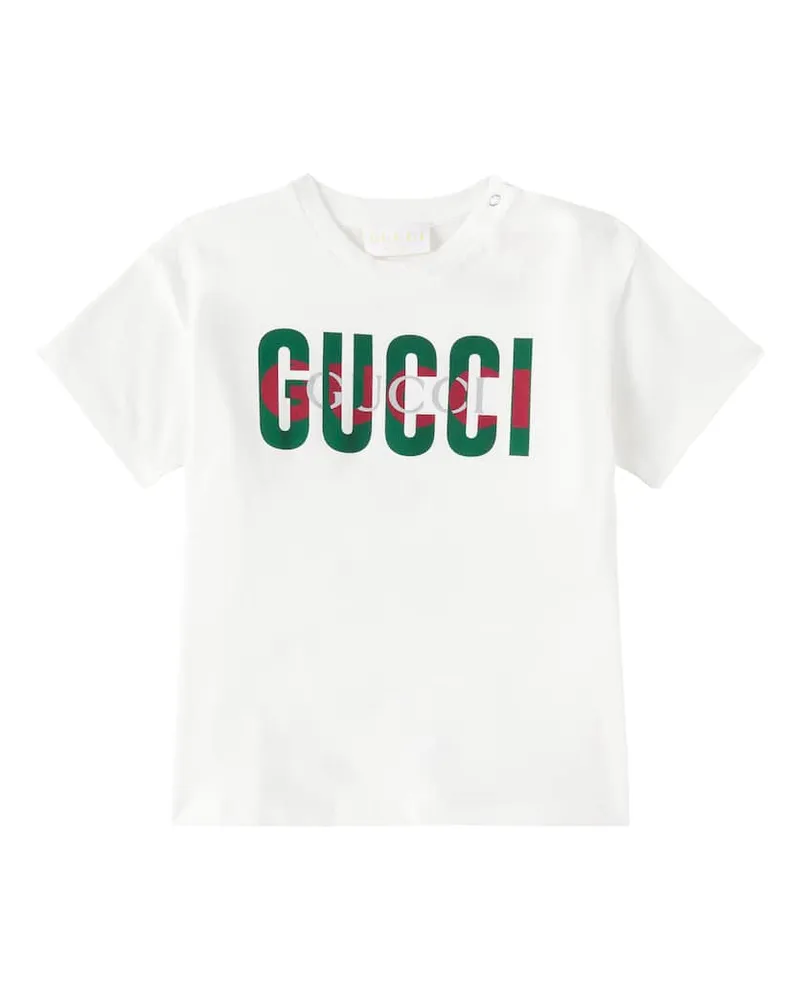 Gucci T-Shirt aus Baumwoll-Jersey Weiß