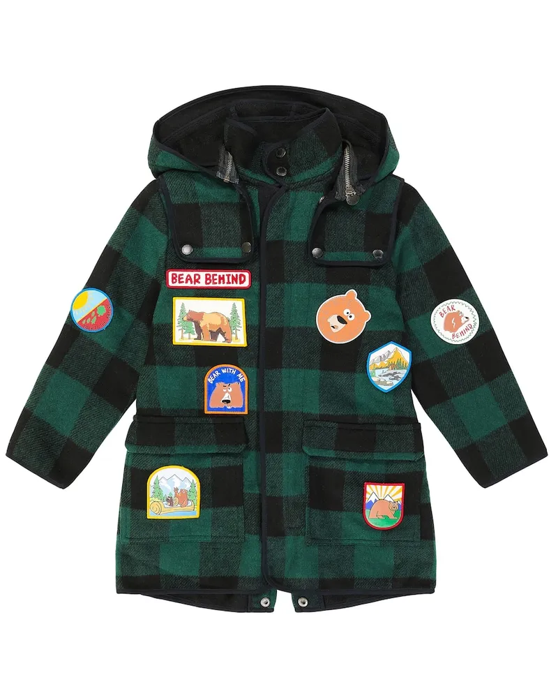 Stella McCartney Kids Mantel Grün