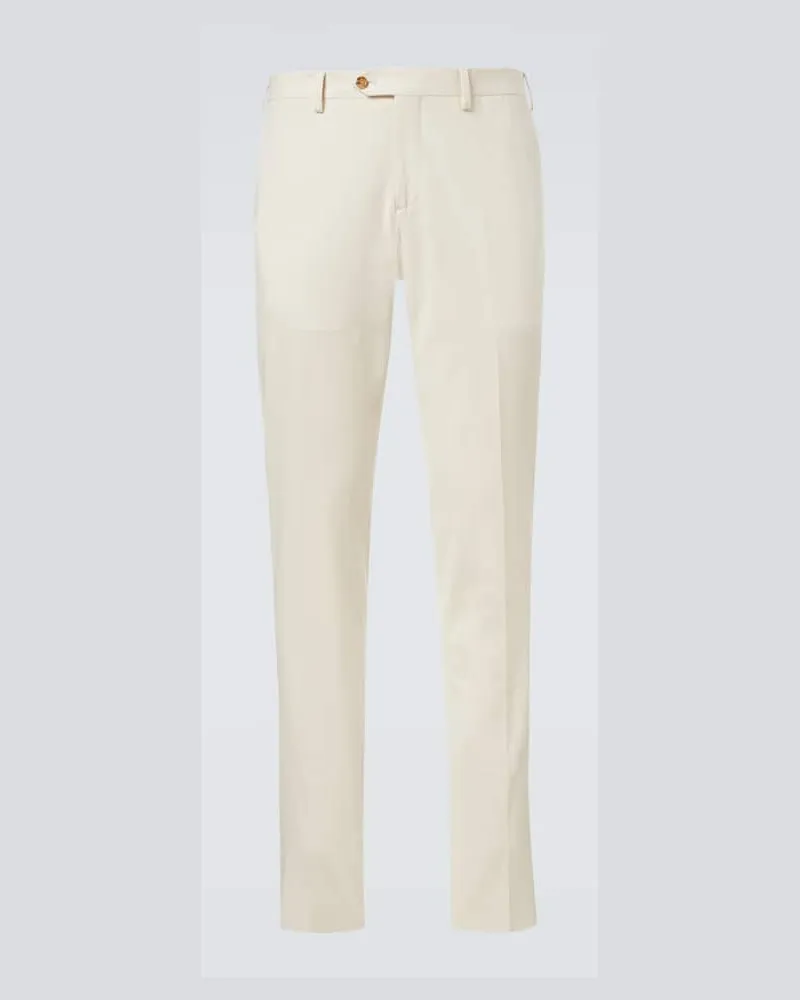 LARDINI Gerade Hose aus einem Baumwollgemisch Beige