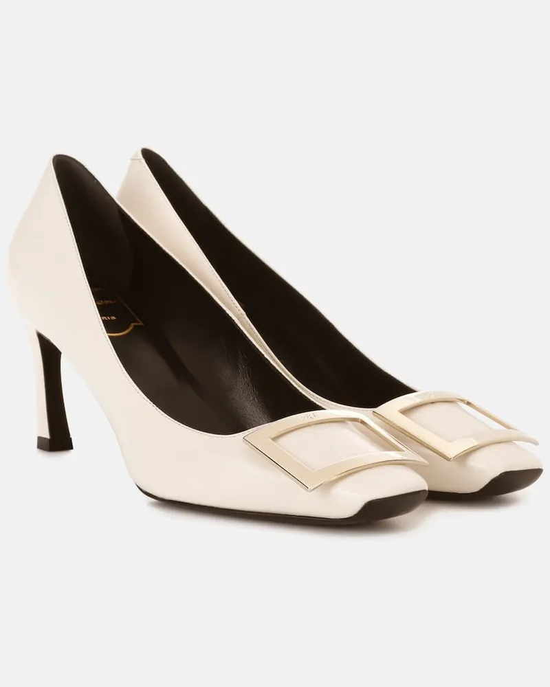 Roger Vivier Pumps Belle Vivier Trompette 70 aus Leder Weiß