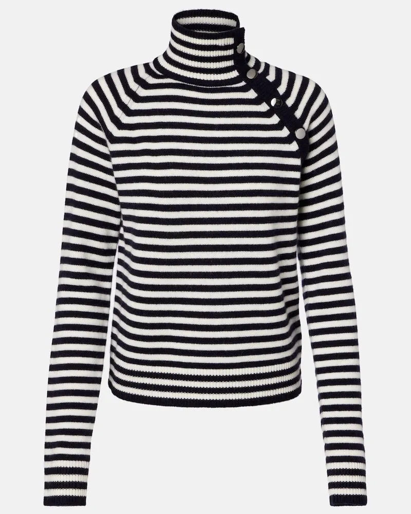 Max Mara Top Paniere aus Kaschmir Weiß