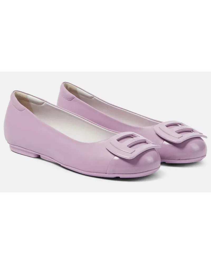 Hogan Ballerinas H661 aus Leder Pink