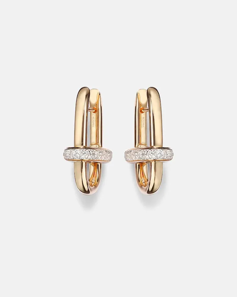 Pomellato Ohrringe Iconica aus 18kt Roségold mit Diamanten Gold