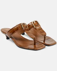 Totême Sandalen The Belted aus Leder Braun