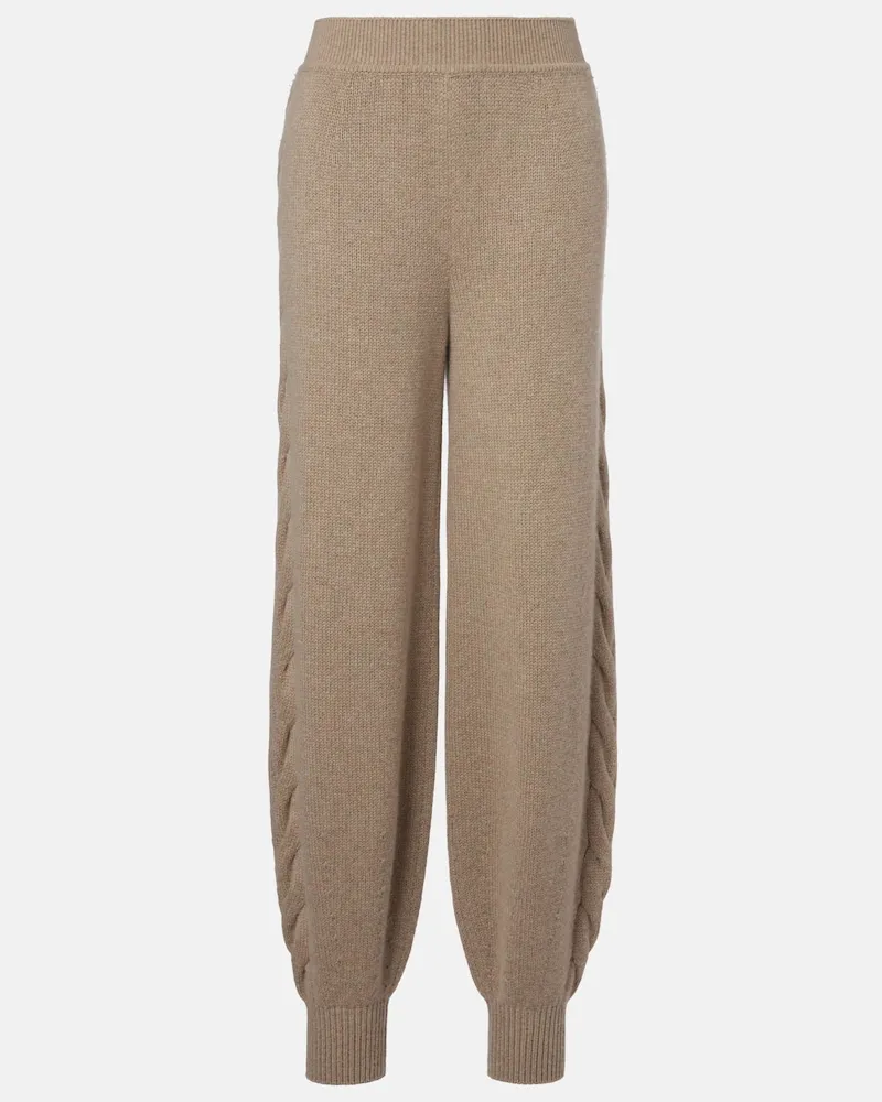 Loro Piana Sweatpants Napier aus Cashmere Beige