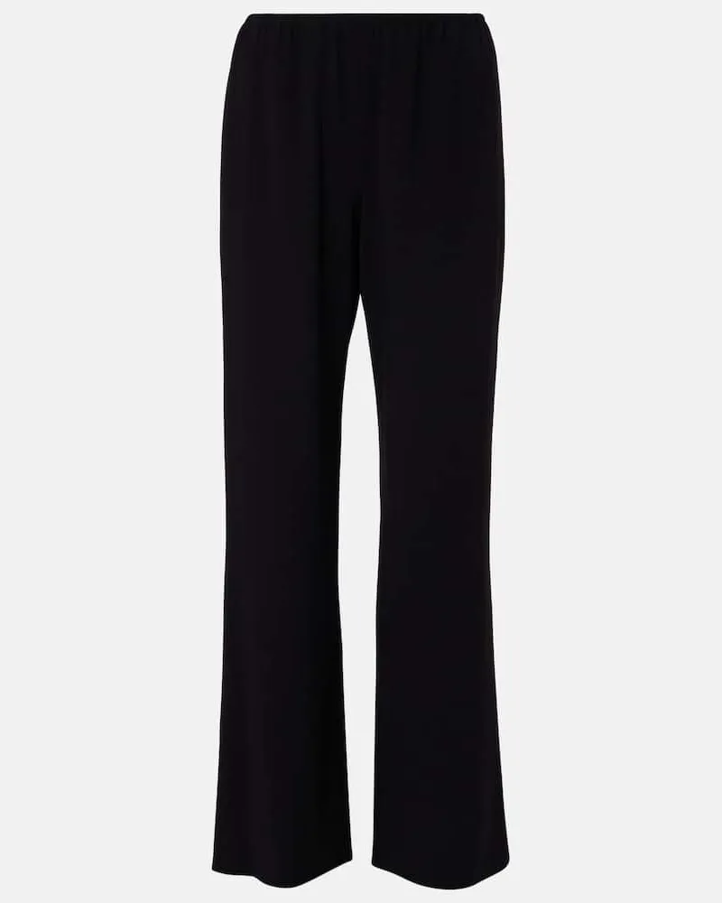 The Row Gerade Hose Seraphim aus einem Wollgemisch Schwarz
