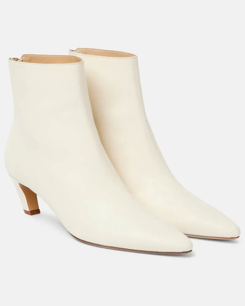 Gabriela Hearst Ankle Boots Clayton aus Leder Weiß
