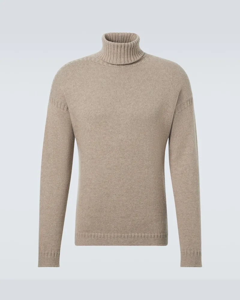 Loro Piana Rollkragenpullover Tyne aus Kaschmir Beige