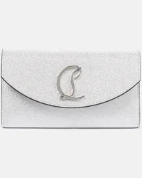 Christian Louboutin Clutch Loubi54 aus Leder Metallic