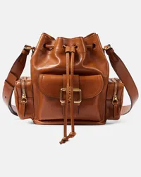 Chloé Chloe Rucksack aus Leder Braun