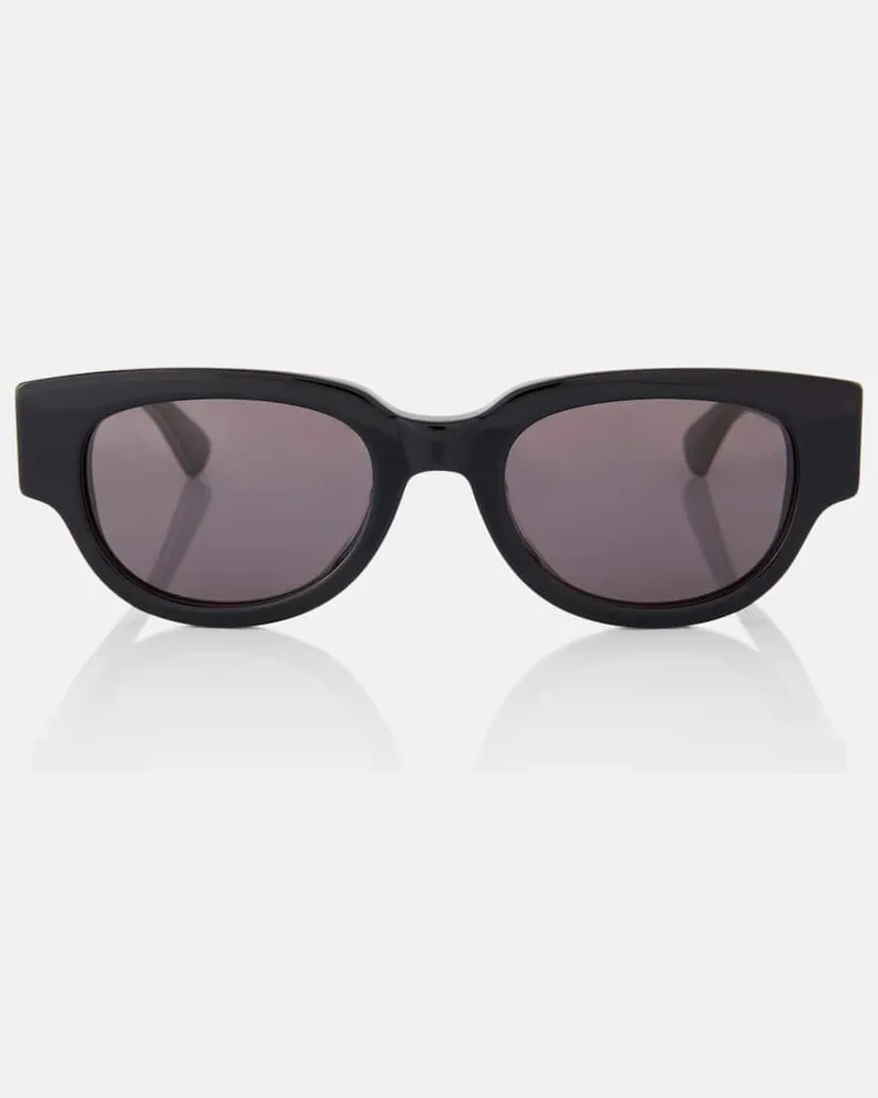 Bottega Veneta Sonnenbrille Triangle Schwarz