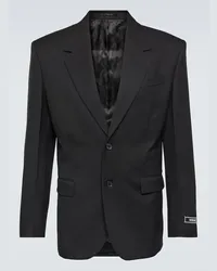 Versace Blazer aus Wolle Schwarz