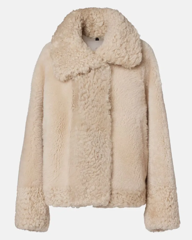 Moncler Daunenjacke Gobain aus Shearling Beige