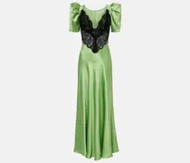 Cocktailkleid aus Seide mit Spitze