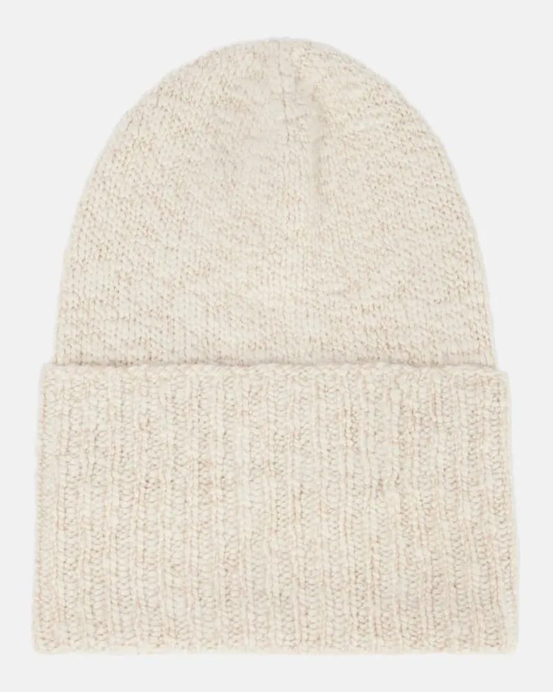 Loro Piana Mütze Cocooning aus Kaschmir Weiß