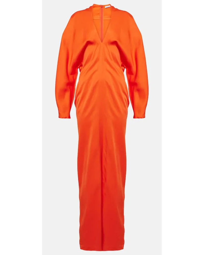 Ferragamo Robe aus Satin Orange