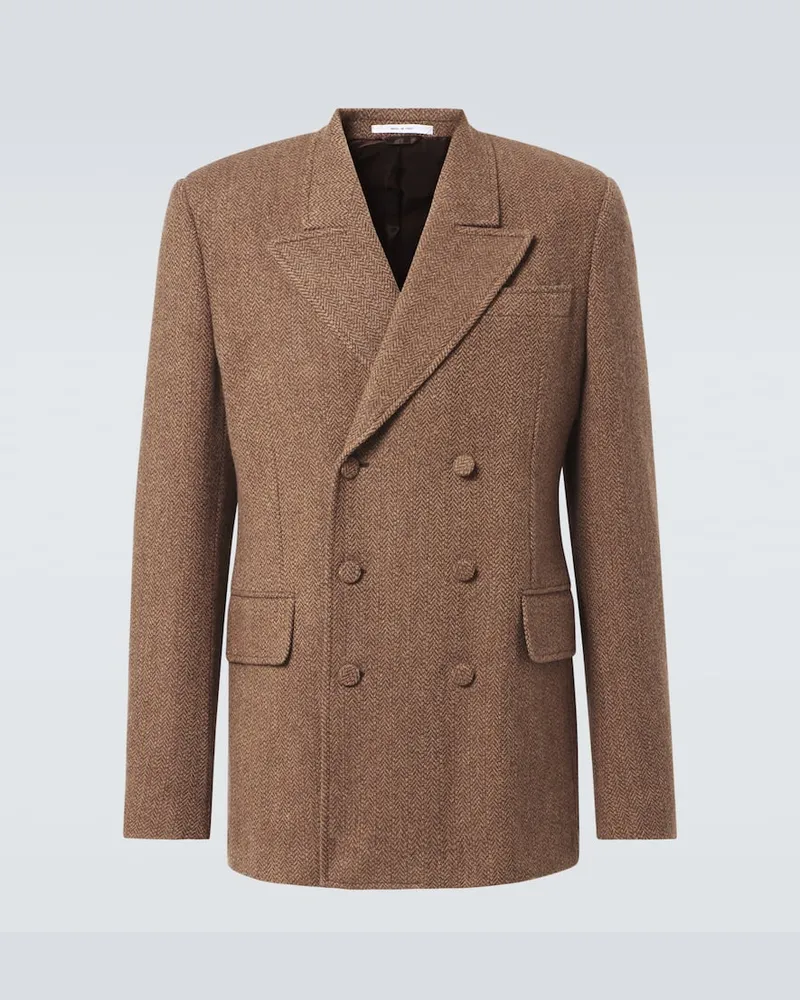 Gabriela Hearst Blazer Leiva aus Wolle und Kaschmir Braun