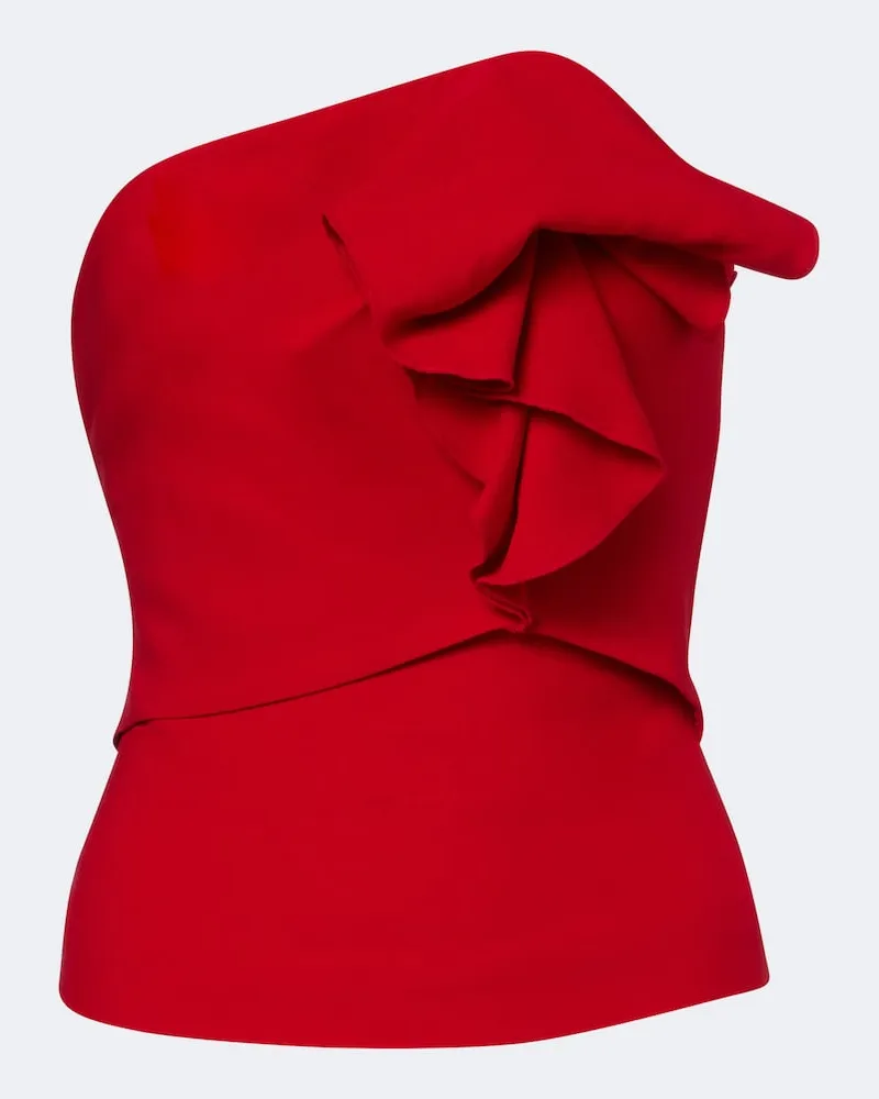 Roland Mouret Korsett aus einem Woll- und Seidengemisch Rot