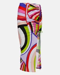 Emilio Pucci Midirock Iride aus Jersey Multicolor