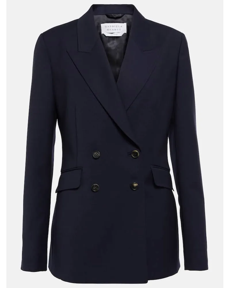 Gabriela Hearst Blazer Angela aus Wolle Blau