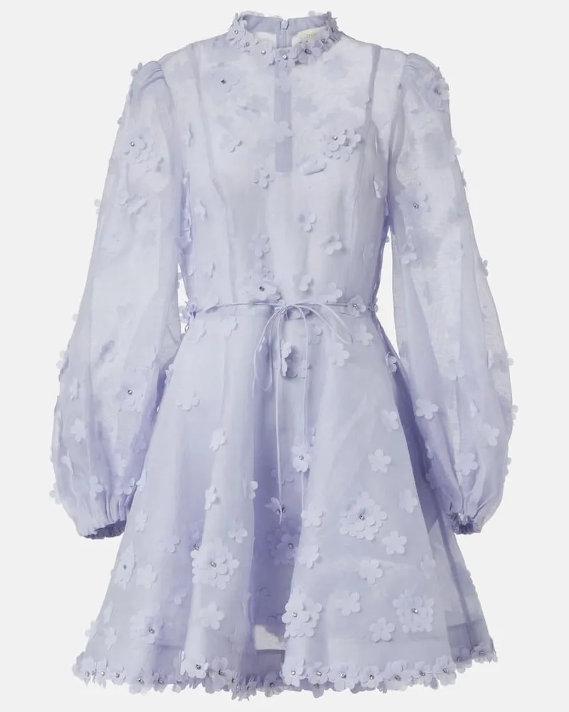 Zimmermann Minikleid Matchmaker Lift Off Blau