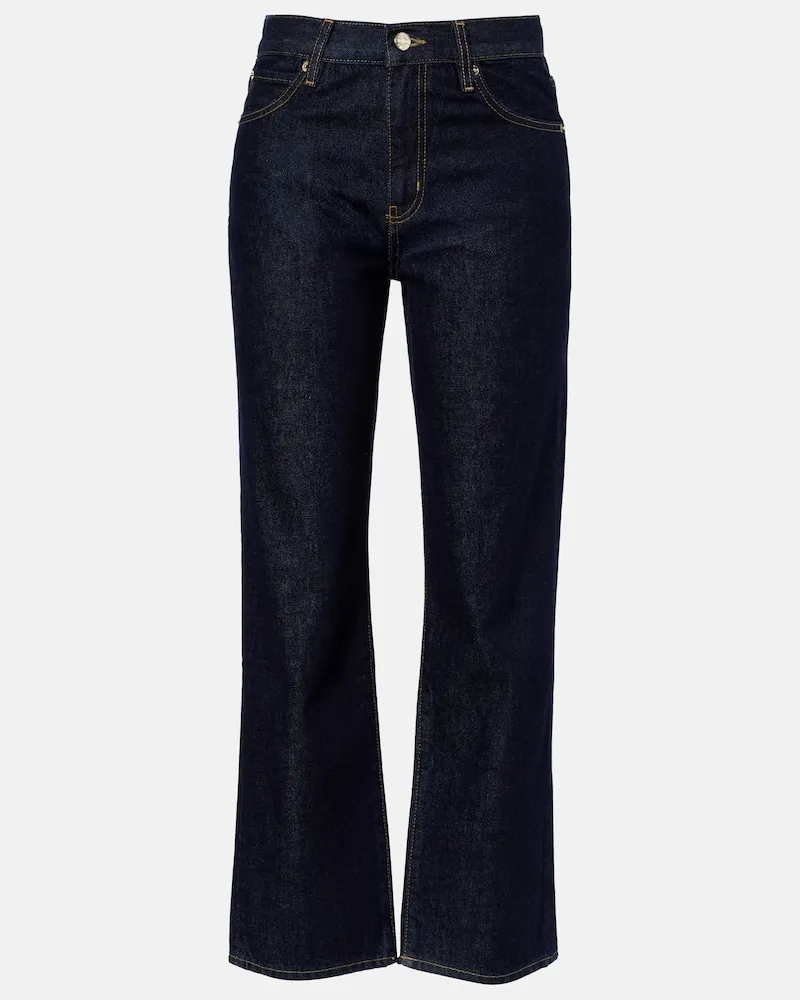 Frame Denim Straight Jeans The Hang Blau