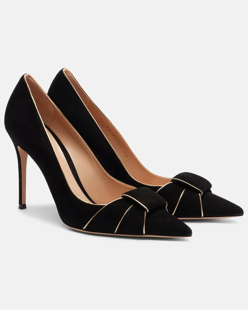 Gianvito Rossi Pumps aus Veloursleder Schwarz