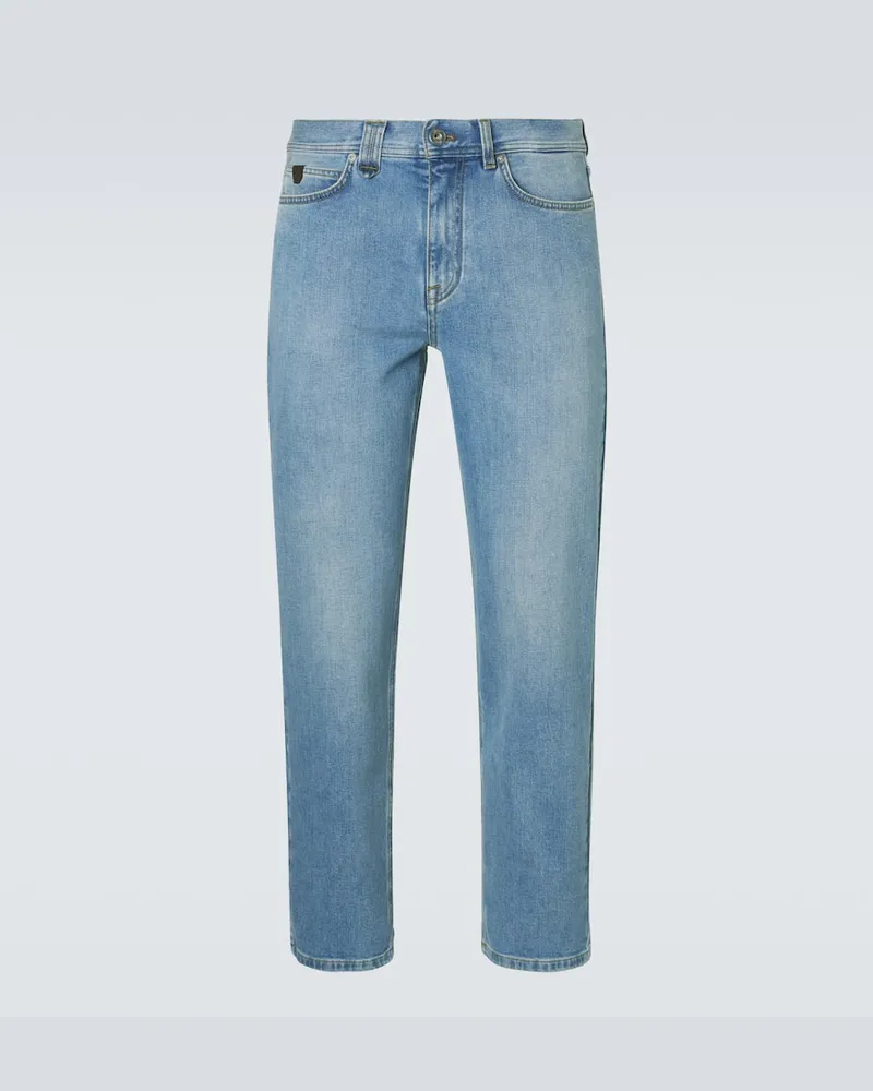 Brioni Straight Jeans Merano Blau