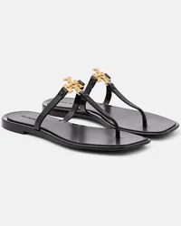 Tory Burch Sandalen Roxanne aus Leder Schwarz