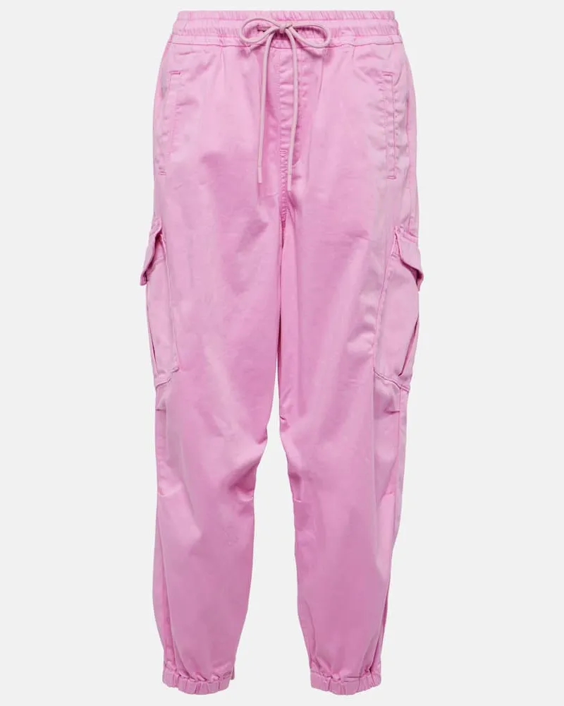 Adriano Goldschmied High-Rise-Cargohose aus Baumwolle Rosa