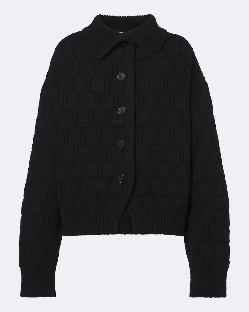 Dries van Noten Cardigan aus einem Woll- und Kaschmirgemisch Schwarz