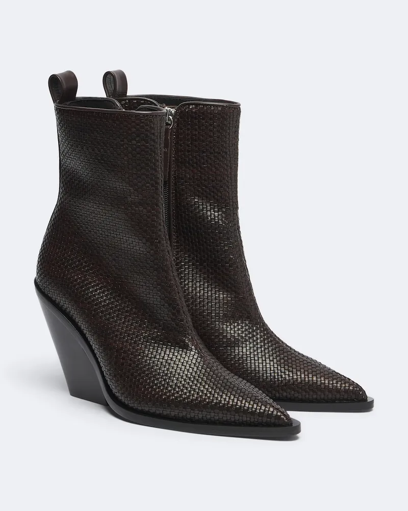 SOULIERS MARTINEZ Ankle Boots Colorado aus Leder Schwarz