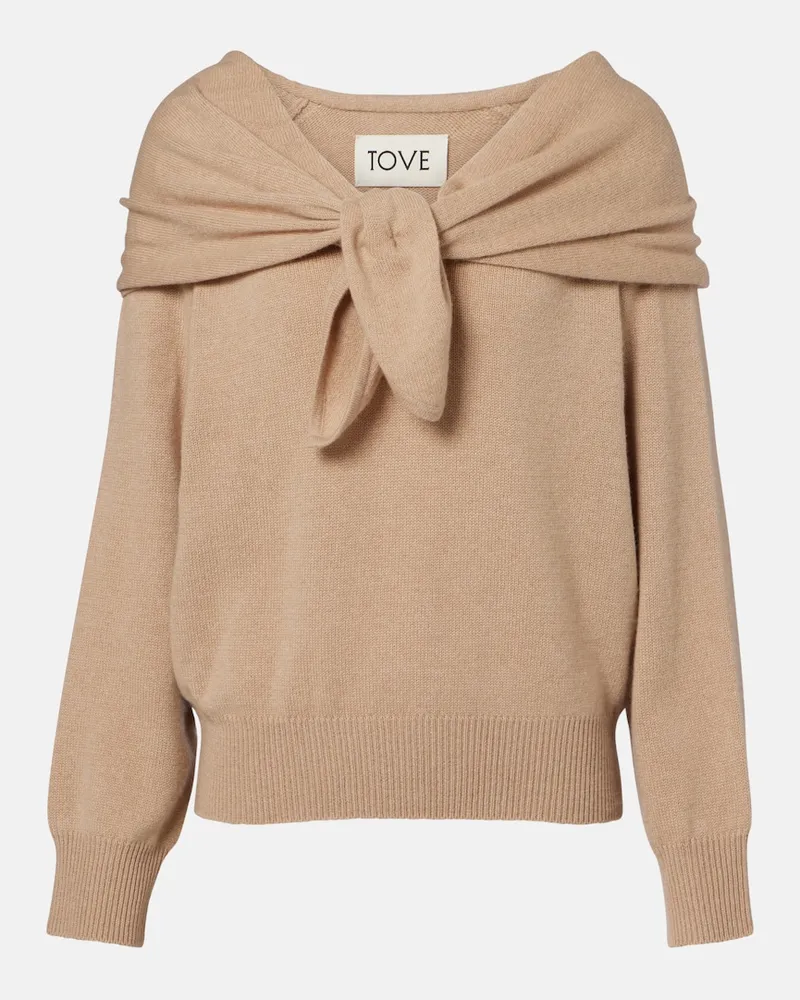TOVE Pullover Malia aus Kaschmir Beige