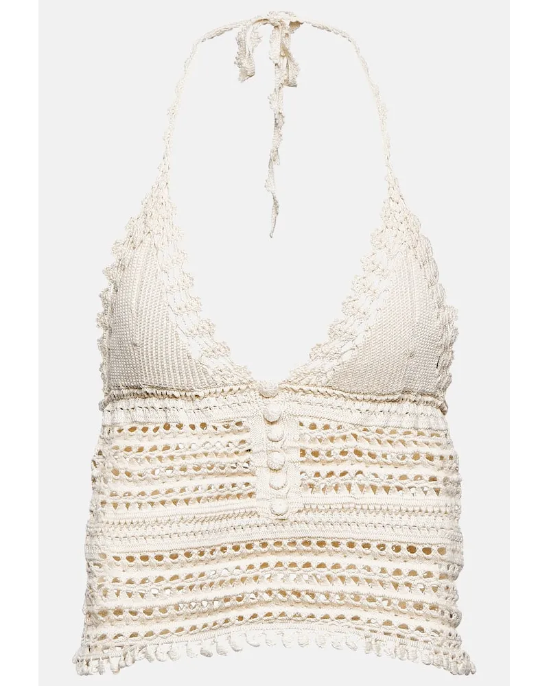Isabel Marant Cropped-Top Frinley aus Baumwolle Nude