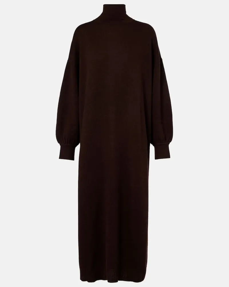 Jardin des Orangers Pulloverkleid aus Wolle und Kaschmir Braun