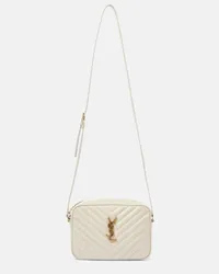 Saint Laurent Schultertasche Lou aus Leder Weiss