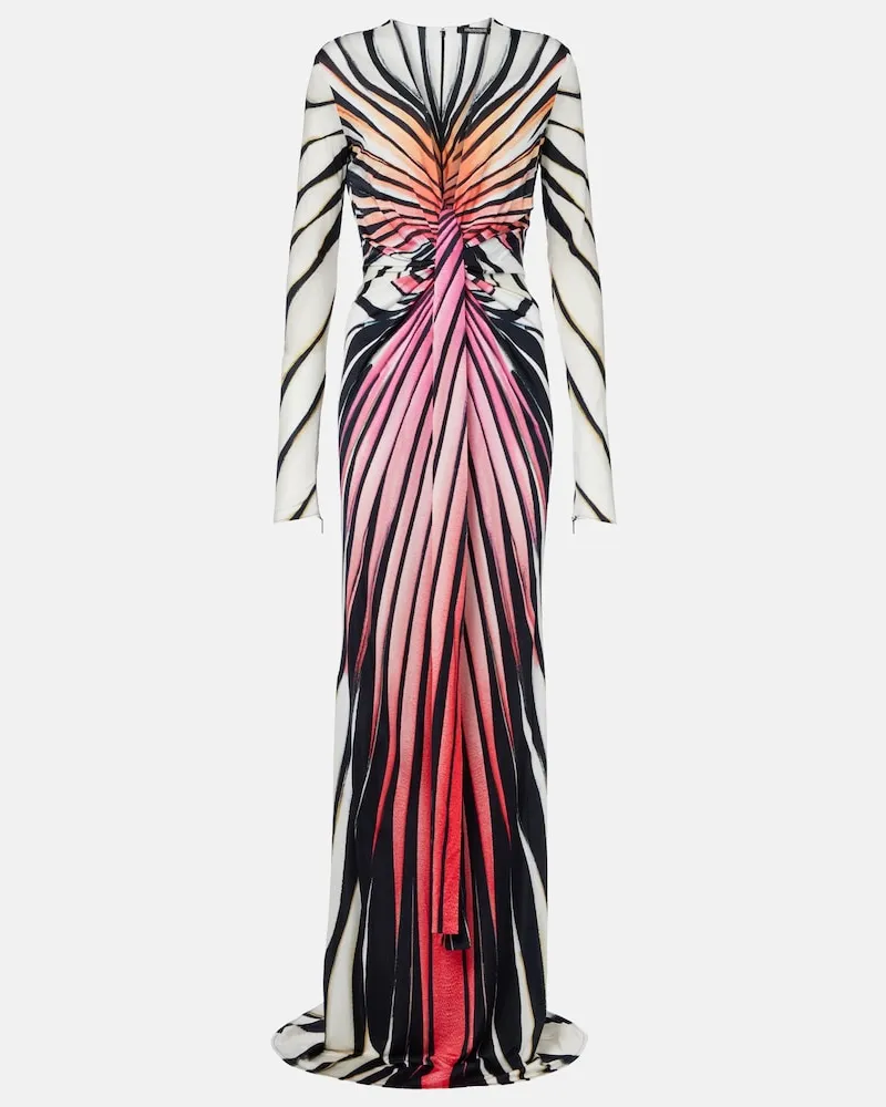 Roberto Cavalli Bedruckte Robe Rosa