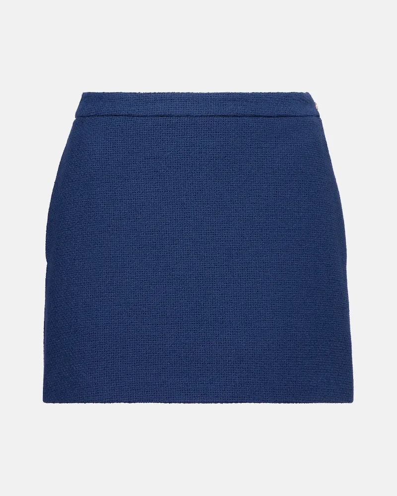 Gucci Minirock aus Tweed Blau